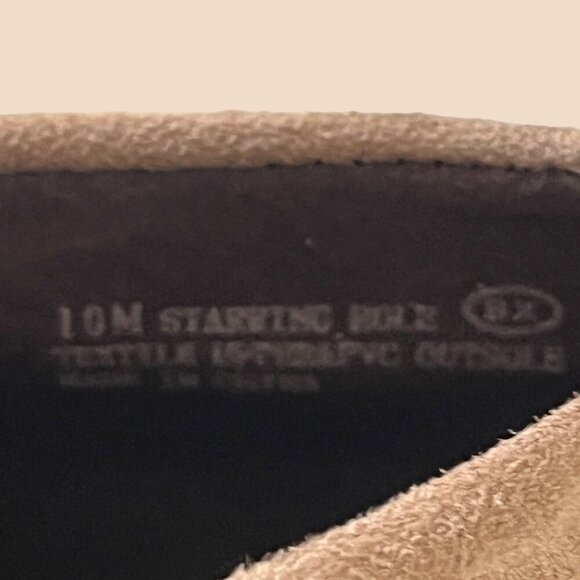 Aerosoles Womens 10 Brown Ankle Booties Faux Suede‎ Heelrest Western Side Zipper - Picture 7 of 9